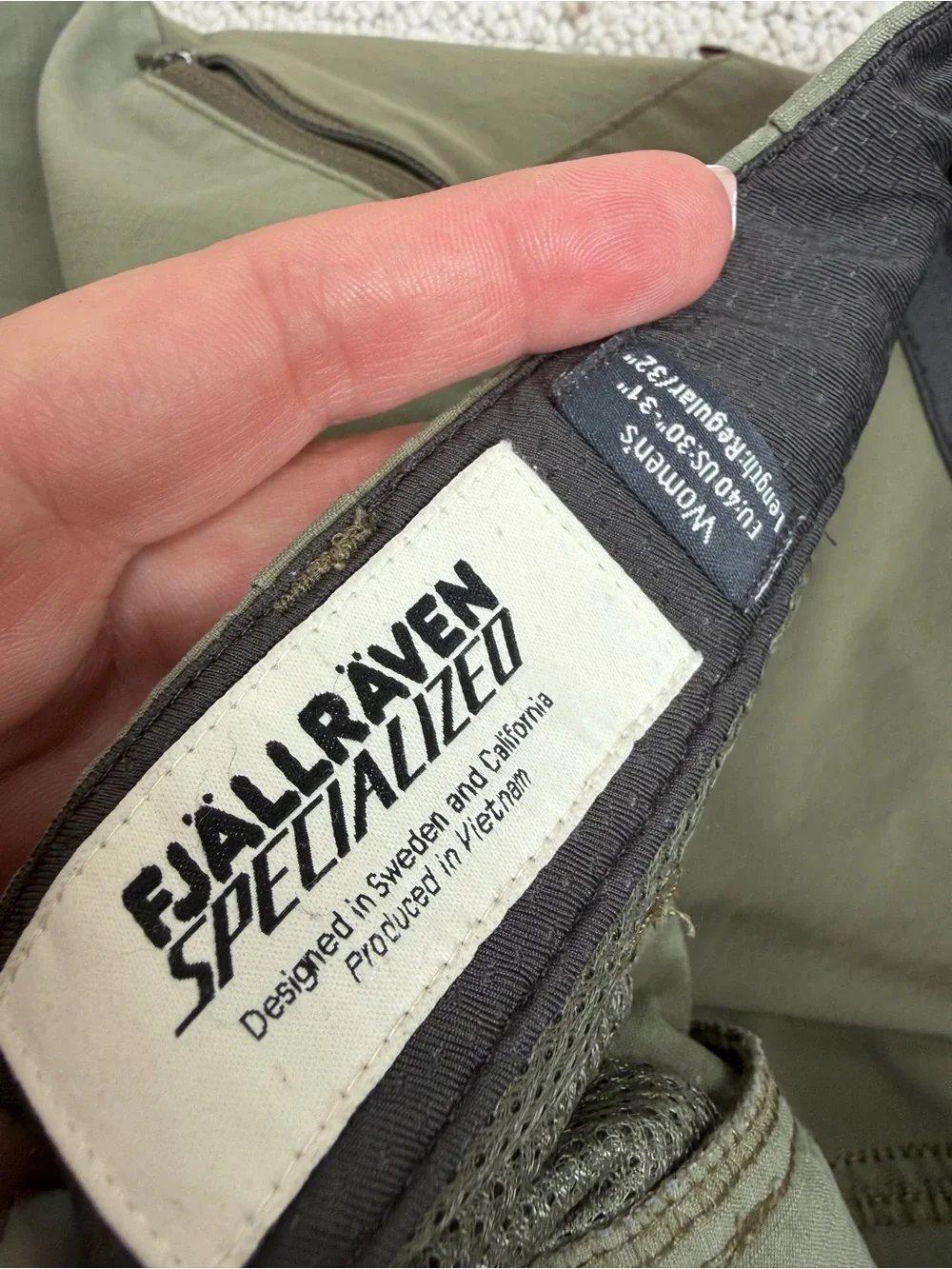 Fjallraven Specialized Rider hybrid trouser size 30